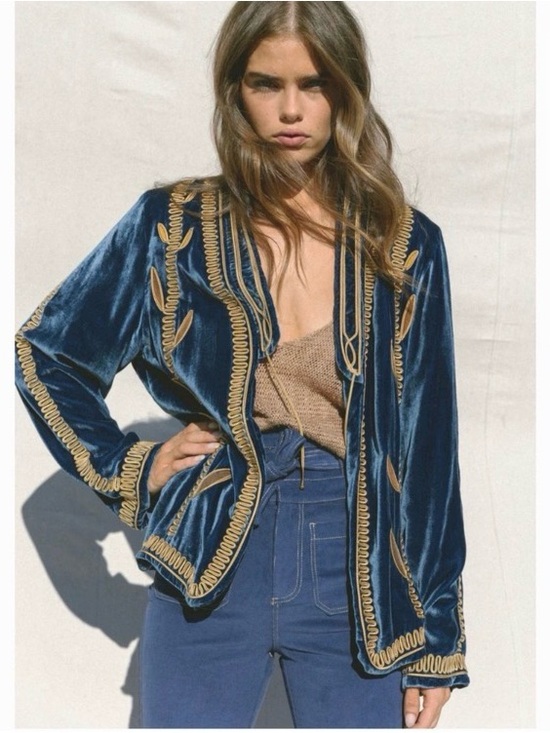 Golden Brown The Label Jackets & Blazers - Golden Brown The Label Sugarman Velvet Jacket size XS/S